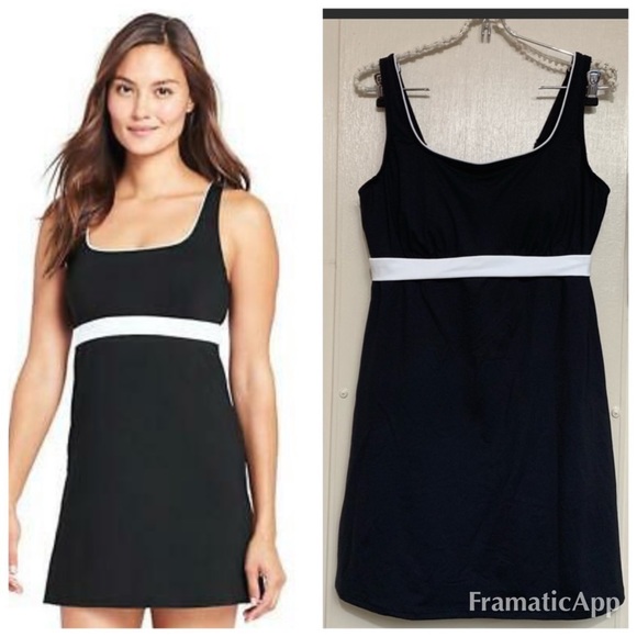 NWOT Lands End Swim Dress Size 18 W - Picture 2 of 8